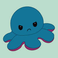 Angry Blue Moody Reversible Octopus Premium Hoodie | Teevron