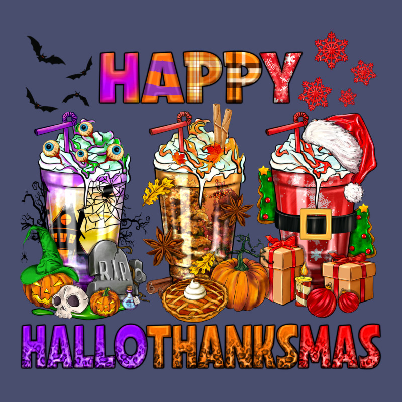 Happy Hallothanksmas Coffee Cups Vintage Tee by texasbilliewilder | Teevron