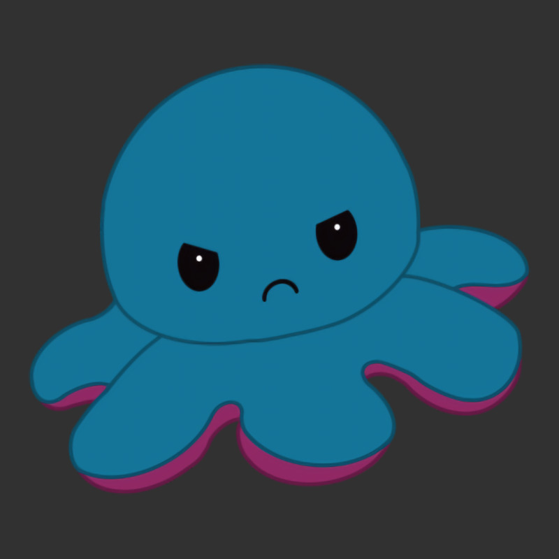 Angry Blue Moody Reversible Octopus Urban Heavy Tee by lanVoArt | Teevron