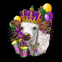 Mardi Gras Longhorn Calf Ladies Tee | Teevron