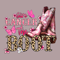 Give Cancer The Boot Cancer Awareness Vintage Hoodie | Teevron