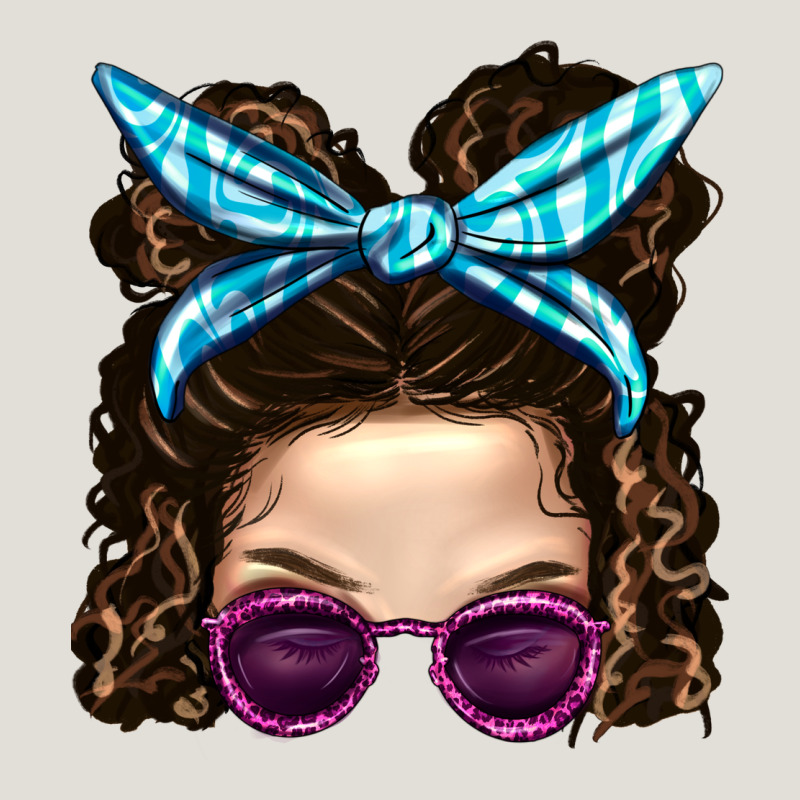 Messy Bun Mom And Pink Leopard Sunglasses Heavy Core Tee by BundleAndBundleShop | Teevron