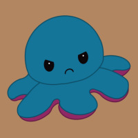 Angry Blue Moody Reversible Octopus Long Sleeve Tee | Teevron