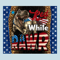 Western Red White Rawr Dinosaur Ladies Tee | Teevron