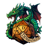 dragon and a d20 | Teevron