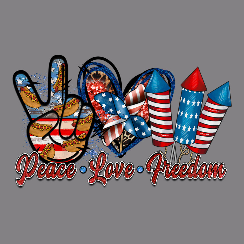 Peace Love Freedom Heavyweight Hoodie by RacoonDesign | Teevron
