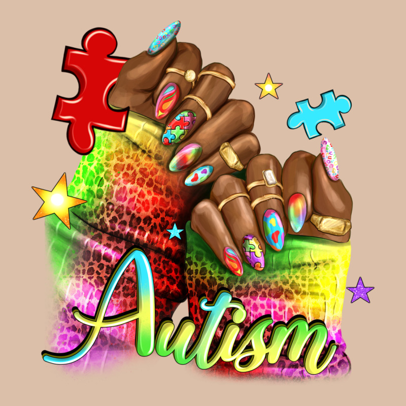 Black Woman Autism Nails Urban Heavy Tee by NancyCooperArtShop | Teevron