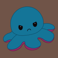 Angry Blue Moody Reversible Octopus Premium Sweatshirt | Teevron