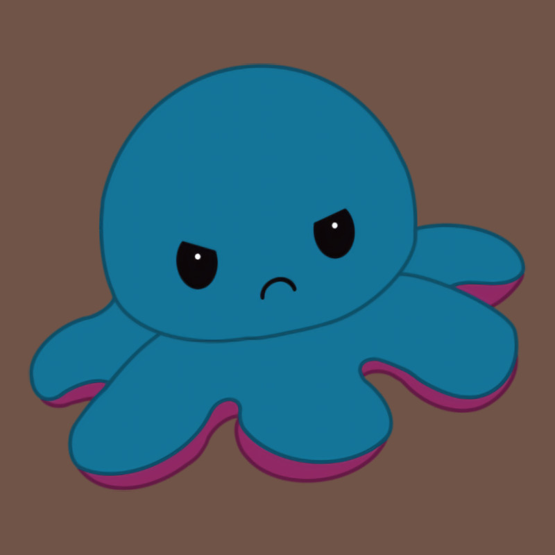 Angry Blue Moody Reversible Octopus Premium Sweatshirt by lanVoArt | Teevron