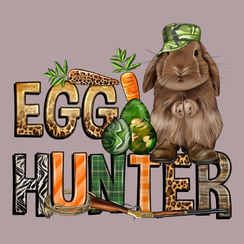 Egg Hunter With Rabbit Easter Day Vintage Hoodie by HowdyJamesFarm | Teevron