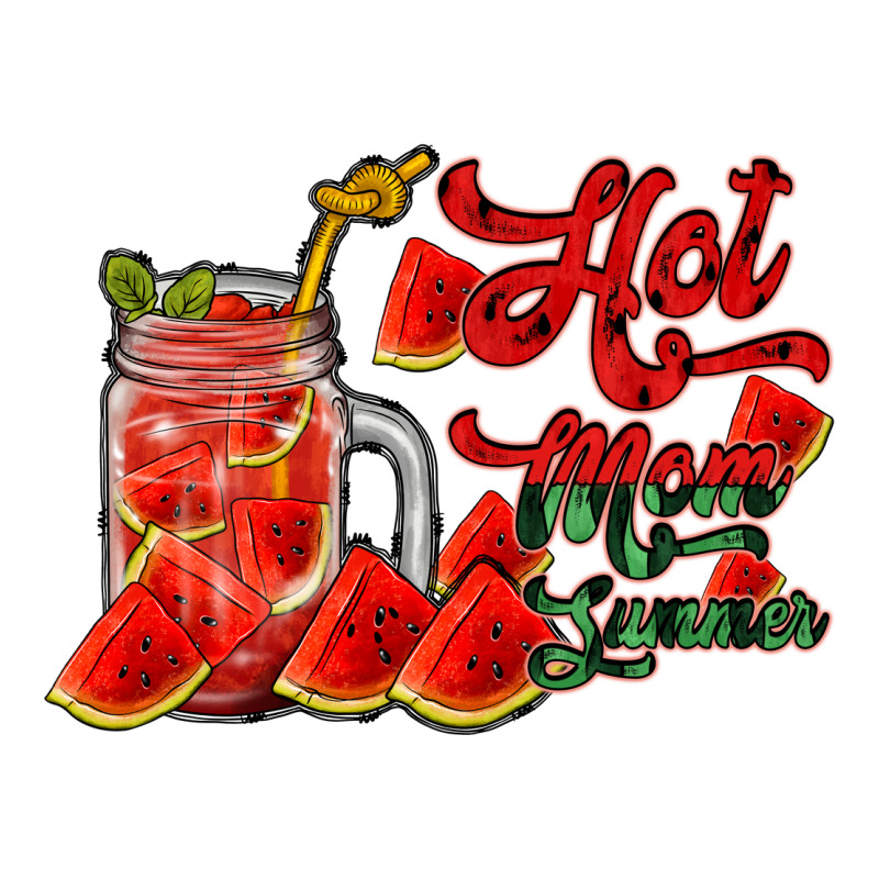 Hot Mom Summer Watermelon Premium Sweatshirt by RacoonDesign | Teevron