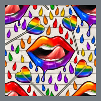 Pride Lgbtq Lips And Heart Lollipop Seamless Patte Heavyweight Sweatshirt | Teevron