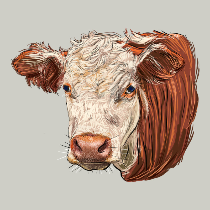 Hereford Cow Face Heavyweight Hoodie by LillyAllenDesigns | Teevron