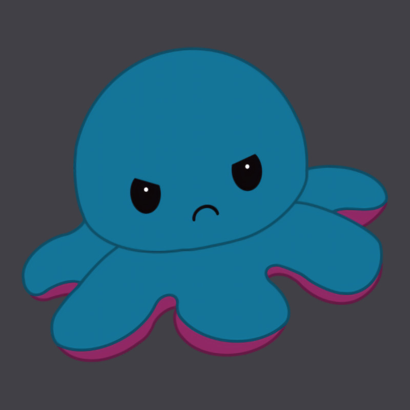 Angry Blue Moody Reversible Octopus Heavyweight Hoodie by lanVoArt | Teevron