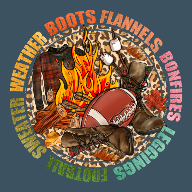 Boots Flannels Bonfires Leggins Football Urban Heavy Tee by NancyCooperArtShop | Teevron