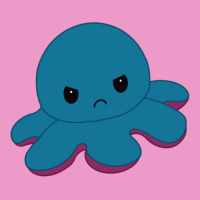 Angry Blue Moody Reversible Octopus Urban Hoodie | Teevron