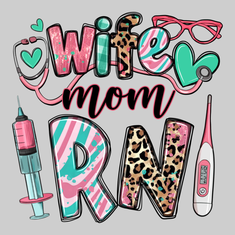Wife Mom Rn Registered Nurse Premium Tee by RanaPortraitStore | Teevron