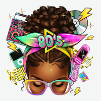 80's Babe Afro Messy Bun Urban Heavy Tee | Teevron