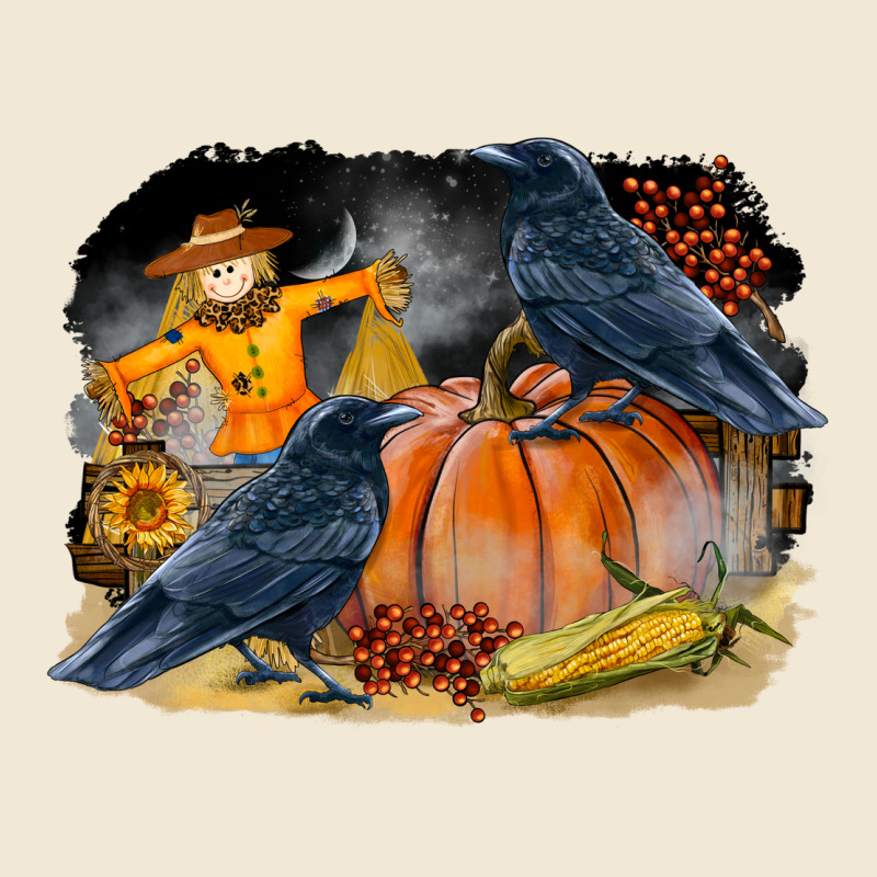 Fall Background With Crow Ladies Tee by LillyAllenDesigns | Teevron