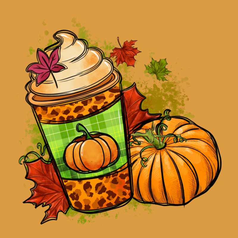 Fall Pumpkin Coffee Urban Heavy Tee by NancyCooperArtShop | Teevron