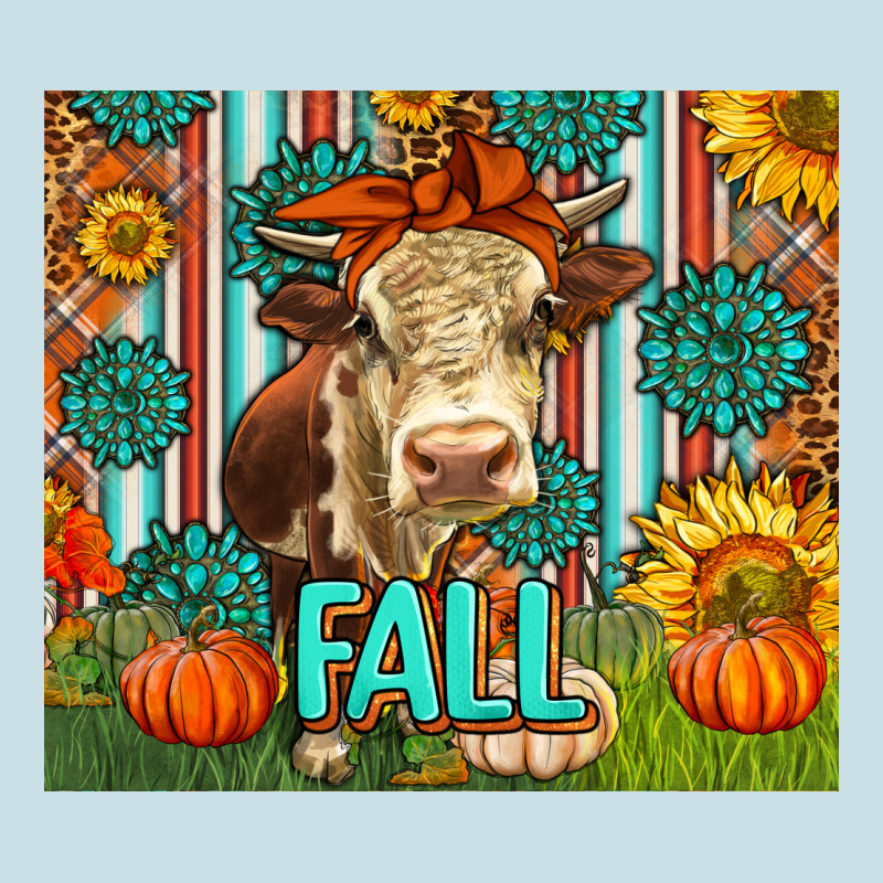 Western Fall Cow Ladies Tee by LillyAllenDesigns | Teevron