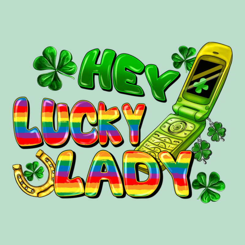 Hey Lucky Lady Flip Phone Premium Hoodie by FaDigitalArtStudio | Teevron
