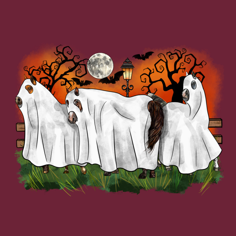 Ghost Horses Halloween Long Sleeve Tee by CowGirlArtShop | Teevron