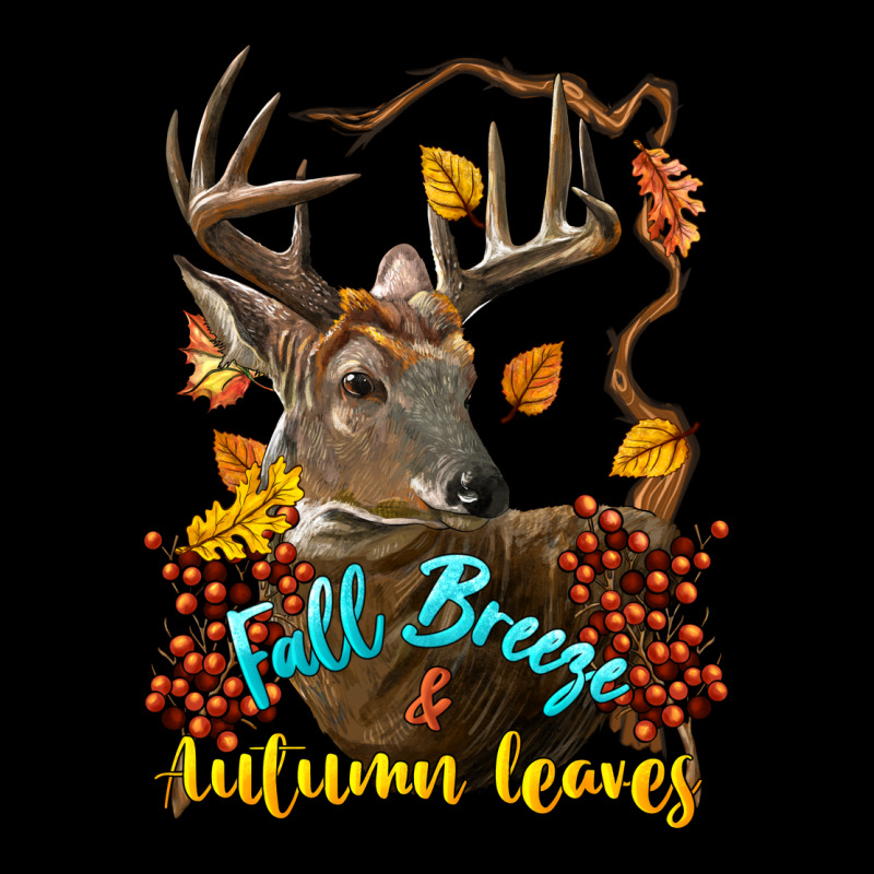 Fall Breeze And Autumn Leaves Deer Ladies Tee by LillyAllenDesigns | Teevron