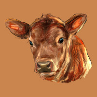 Red Angus Calf Face Heavyweight Hoodie | Teevron