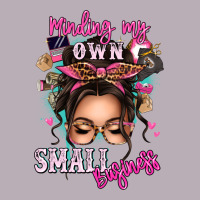 Minding My Own Small Business Messy Bun Vintage Tee | Teevron