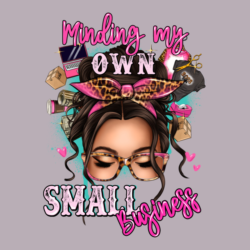 Minding My Own Small Business Messy Bun Vintage Tee by texasbilliewilder | Teevron