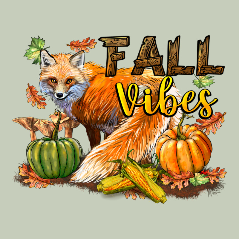 Fall Vibes Fox Ladies Tee by LillyAllenDesigns | Teevron