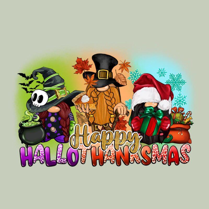 Happy Hallothanksmas Gnomes Long Sleeve Tee by CowGirlArtShop | Teevron
