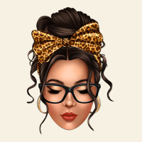 Caucasian Leopard Messy Bun Vintage Tee | Teevron