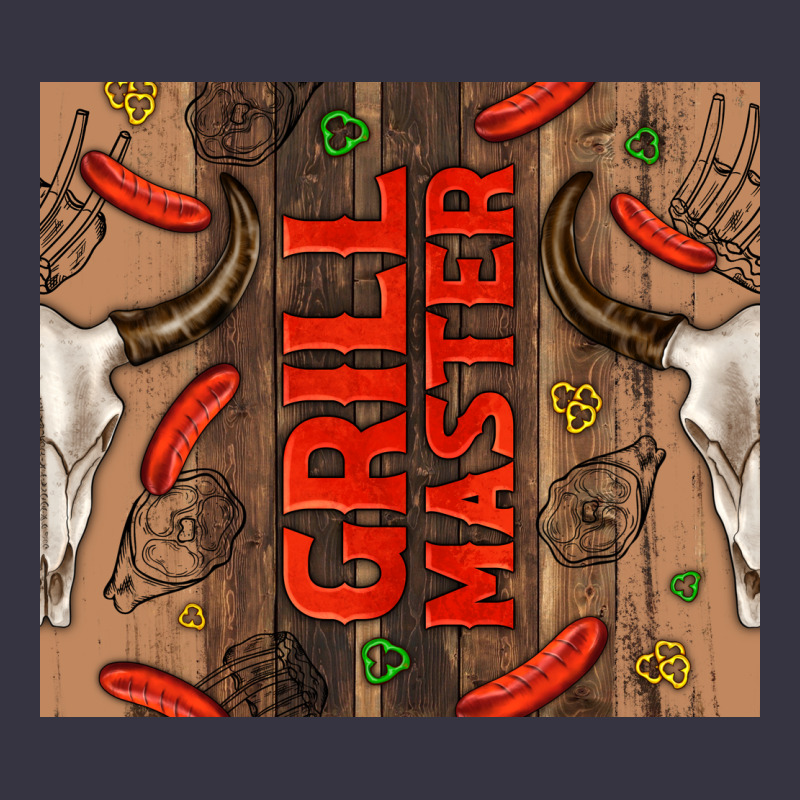 Grill Master With Bull Skull Vintage Hoodie by TumblerDesignByShophia | Teevron
