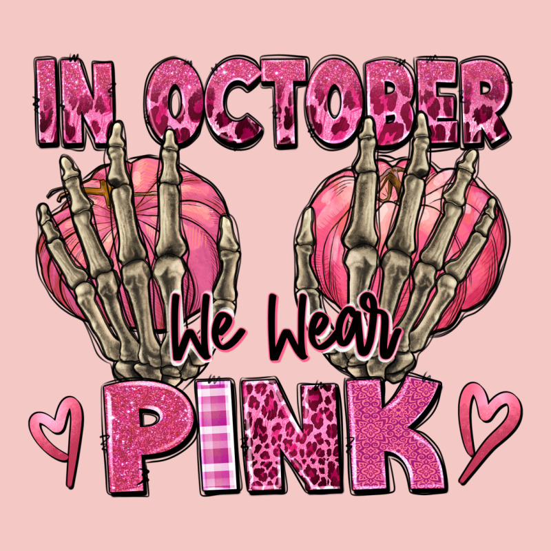 In October We Wear Pink Skeleton Urban Heavy Tee by texasbilliewilder | Teevron