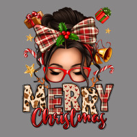 Merry Christmas Messy Bun Vintage Tee | Teevron
