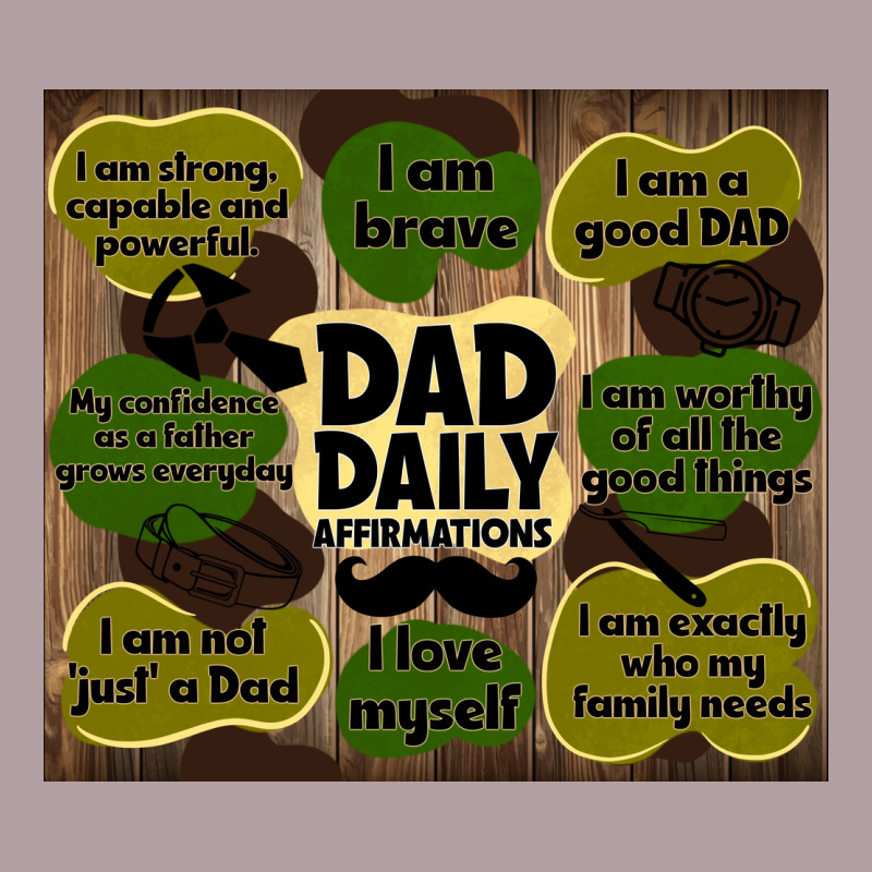 Dad Daily Affirmations Vintage Hoodie by TumblerDesignByShophia | Teevron