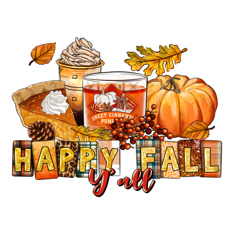 Happy Fall Y'all Premium Tee by LillyAllenDesigns | Teevron