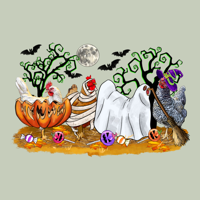 Halloween Chicken Long Sleeve Tee by CowGirlArtShop | Teevron