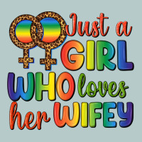 Just A Girl Who Loves Her Wifey Heavy Core Tee | Teevron