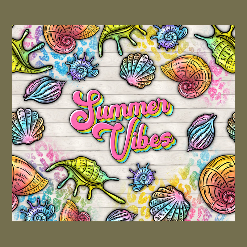 Summer Vibes With Sea Shells Vintage Hoodie by TumblerDesignByShophia | Teevron