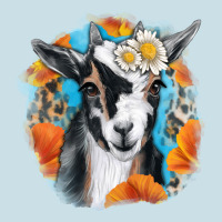 Daisy Goat With Background Ladies Tee | Teevron