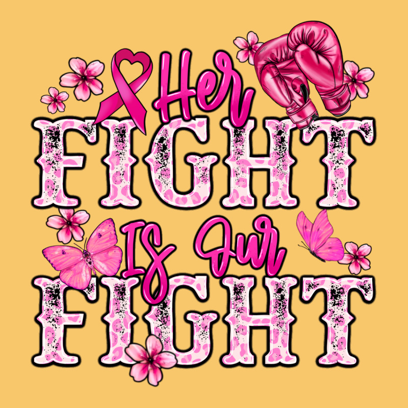 Her Fight Is Our Fight Cancer Awareness Vintage Hoodie by HowdyJamesFarm | Teevron