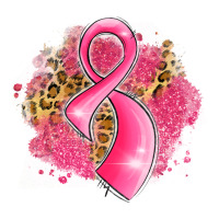breast cancer awareness ribbon with glitter pink l | Teevron