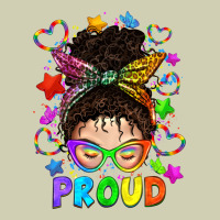 Lgbtq+ Messy Bun With Colorful Stars Heavy Core Tee | Teevron