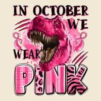 In October We Wear Pink Dinosaur Premium Tee | Teevron