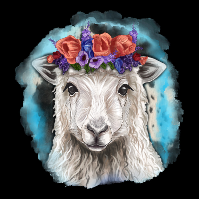 Sunflower Sheep With Background Ladies Tee by RanaPortraitStore | Teevron