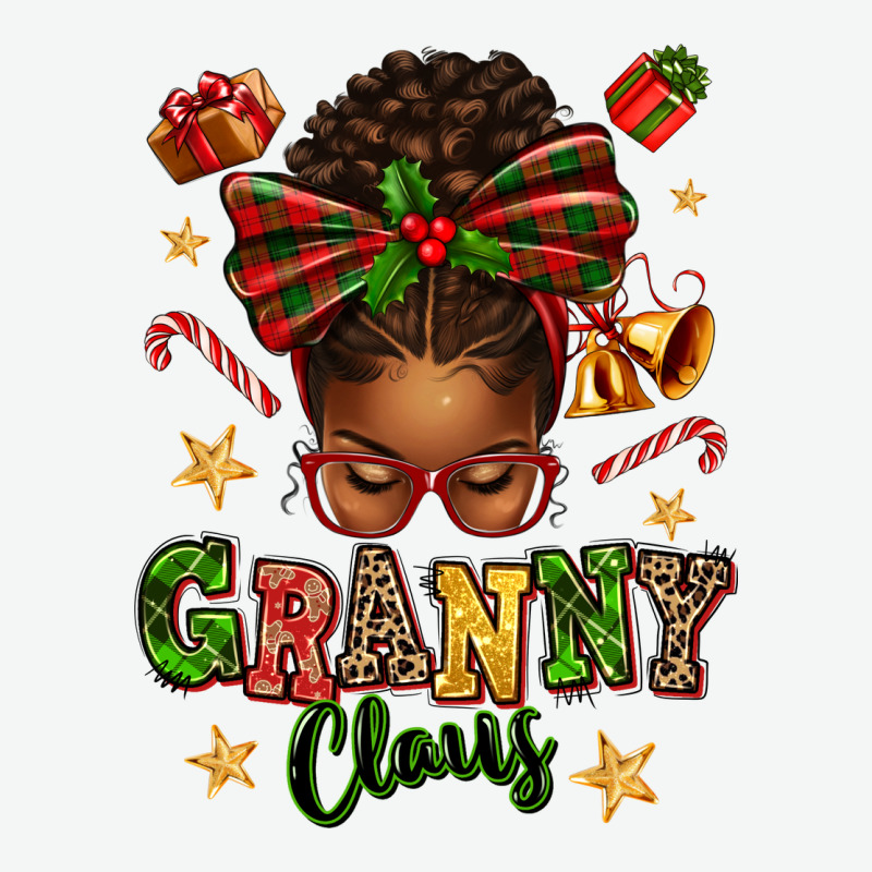 Granny Claus Afro Messy Bun Urban Heavy Tee by texasbilliewilder | Teevron