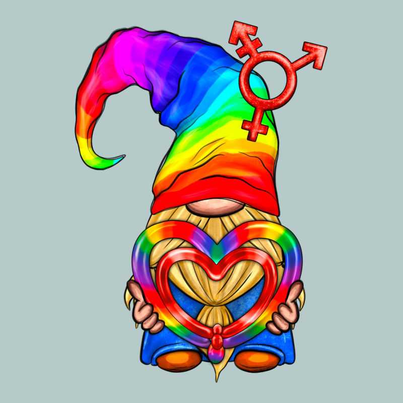 Lgbtq+ Pride Gnome With Heart Balloon Heavy Core Tee by BundleAndBundleShop | Teevron